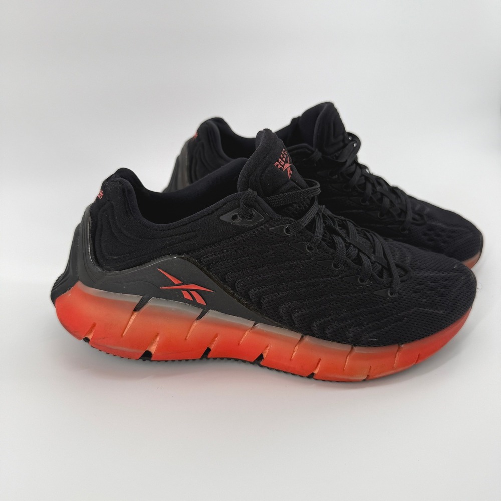 Reebok Mens Running Shoes Black Orange Size 5 Athletic Sneakers Walking‎ Gym